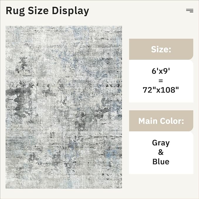 Soalmost 6x9 Abstract Area Rugs - Image 5