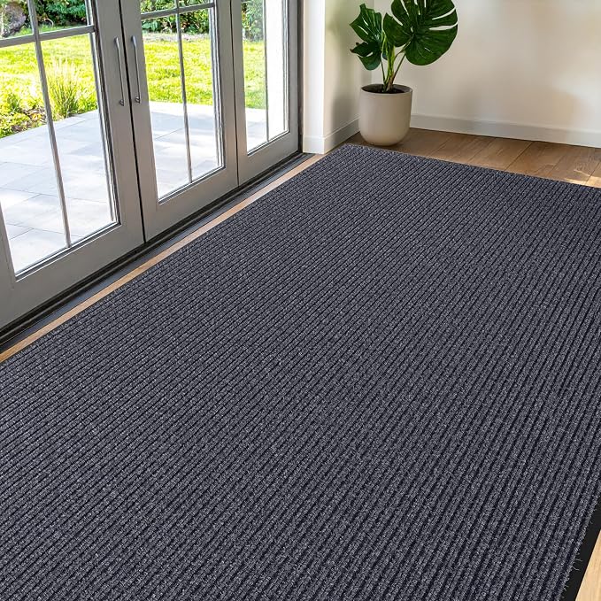 Commercial Door Mat 4'x8' Grey, Heavy Duty Industrial Floor Mat by Unknown