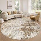 8ft Round Area Rug Living Room Rugs by DMOYEST