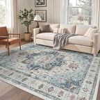 Madane 6x9 Area Rugs for Living Room, Stain Resistant Washable Rugs, Non-Slip by Madane