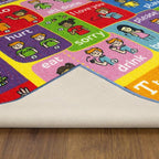 KC Cubs 5x7 ABC Alphabet ASL Sign Language Rug – Educational Non-Slip Carpet - Image 6