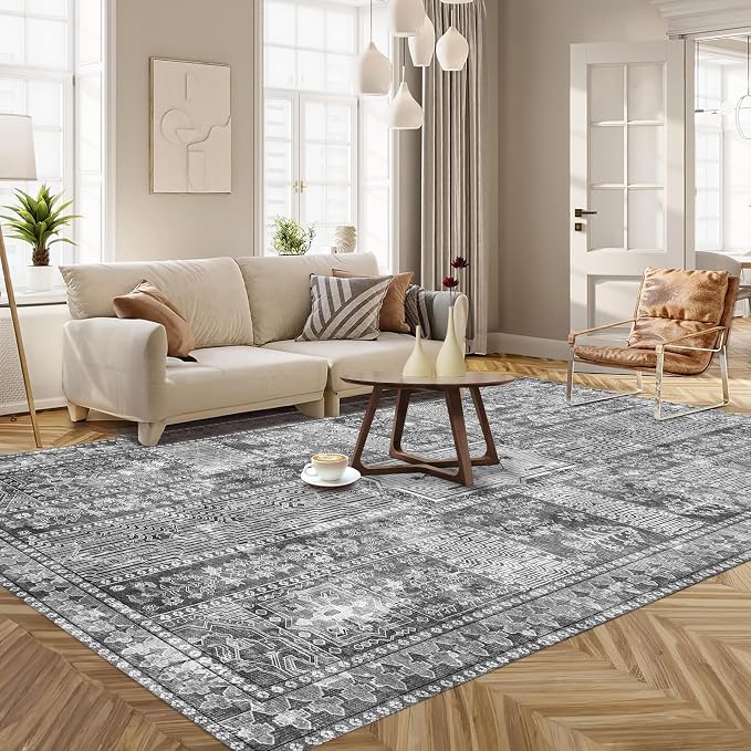 YARNSCAPE Vintage 5' x 7' Washable Area Rug - Image 2