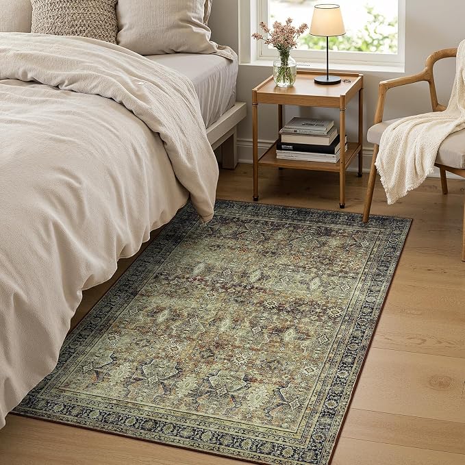 Lofus 3x5 Area Rug for Entryway, Washablee Soft Rugs for Bedroom, Living Room - Image 8