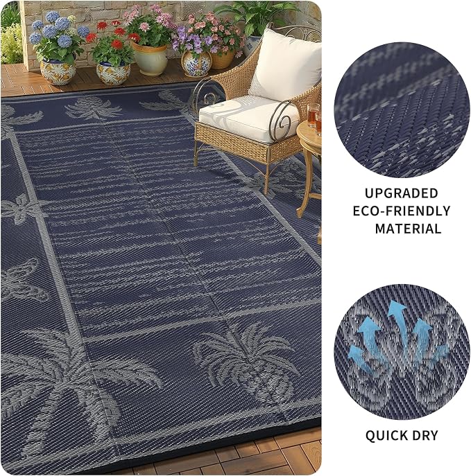 Garvee Outdoor Rug 8x10 Waterproof - Image 6