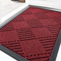 OLANLY Front Door Mat Outside Entrance 33x21, Heavy Duty Sturdy Natural Rubber by OLANLY