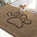 OLANLY Dog Door Mat for Muddy Paws 48x30, Paw Print Design, Absorbs Moisture by OLANLY