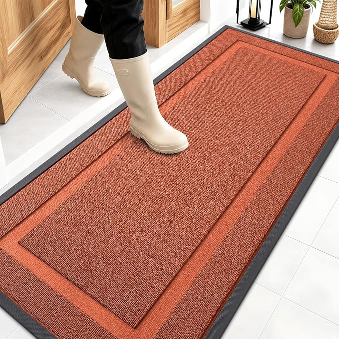 OLANLY Front Door Mat Indoor Outdoor Entrance, Waterproof All-Season, by OLANLY