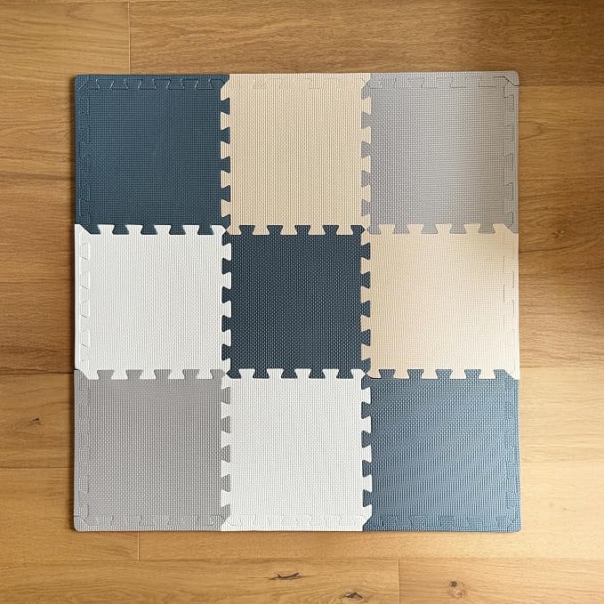 MioTetto Baby Play Mat, Comfortable Playtime Mat – Portable Foam Floor Tiles by MioTetto