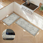 GENIMO Kitchen Mats for Floor 2PCs, Washable Anti Fatigue Mat for Cushioned - Image 2