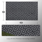 SAND MINE Waterproof Outdoor Rug, Plastic Reversible Rug, Modern Area Rug - Image 2