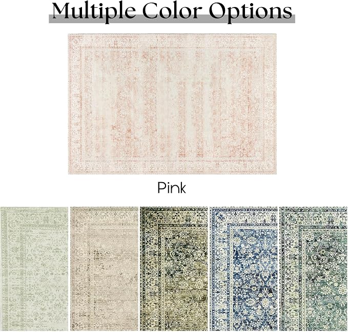 BILEEHOME Pink Boho Runner Rugs - Image 6