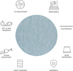 SAFAVIEH Outdoor Round Rug 4' - Image 4