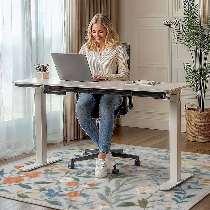 48"x72" Office Chair Mat for Hardwood Tile Floor, Under Desk Carpet Protector - Image 2
