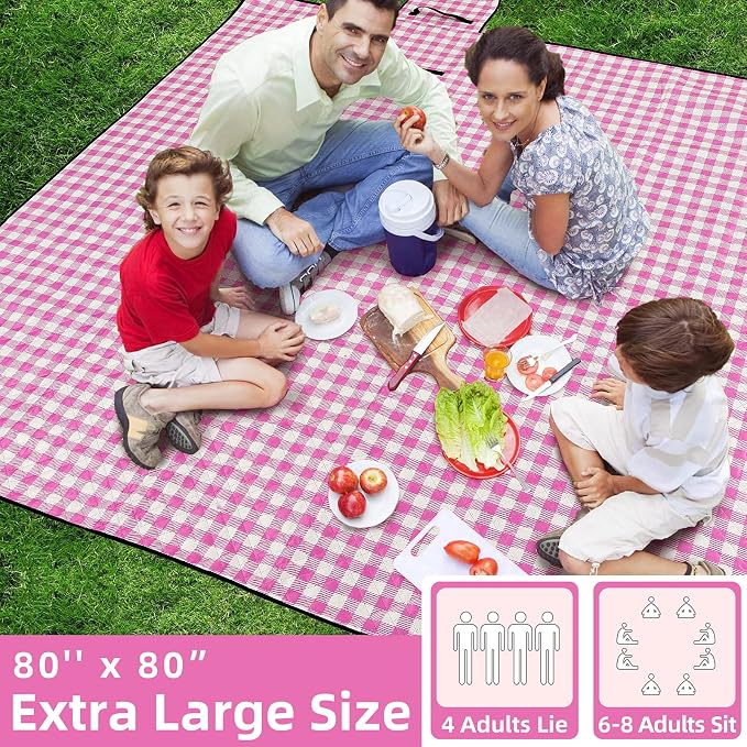 ZAZE Picnic Blanket Waterproof Sandproof, Big XL Outdoor Blankets - Image 2