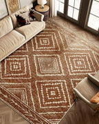 BESTSWEETIE Area Rug 6x9 Rug Machine Washable Non-Slip Low Pile Print Pattern - Image 8