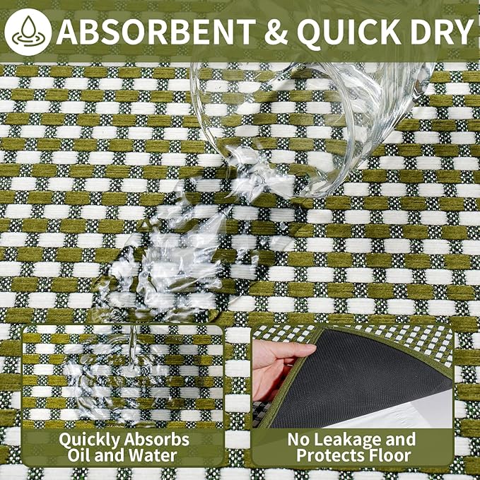 YDKGL Kitchen Mats for Floor, Super Absorbent Kitchen Rugs Non Slip Washable - Image 5
