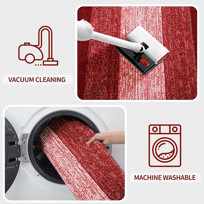 Kitinjoy Indoor Outdoor Door Mat, 44x32 Non-Slip Absorbent Dirt Trapper - Image 5