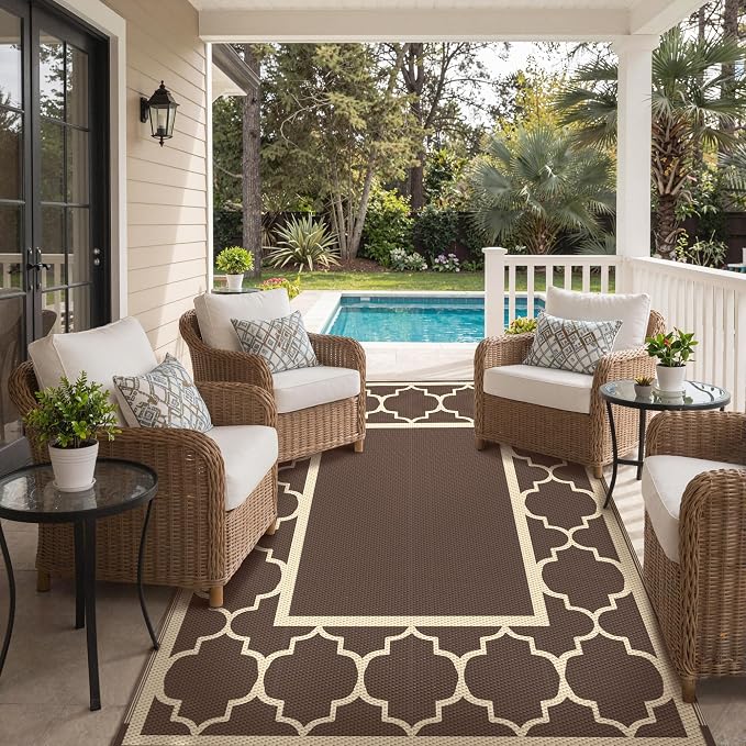 GENIMO 5' x 8' Outdoor Rug Waterproof - Image 7