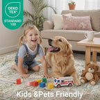 befbee 9x12 Area Rug, Ultra-Thin Washable Rugs - Image 9