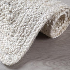 Hausattire Hand Woven Jute Braided Rug, Reversible Boho Entry Area Rugs - Image 6
