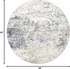 DMOYEST 4ft Round Area Rug Living Room Rugs - Image 2
