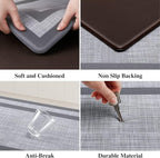 Mattitude Kitchen Mats Set of 2 Cushioned Rugs 0.47 inch Thick Anti-Fatigue Mats - Image 3