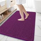 OLANLY Large Bathroom Rugs 59x35, Extra Soft Absorbent Chenille Bath Rugs by OLANLY