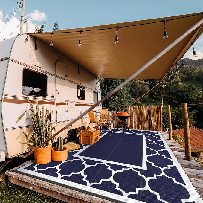 GENIMO 10' x 14' Outdoor Rug Waterproof - Image 2