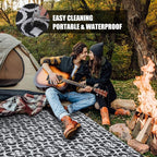 HUGEAR Outdoor Rug, Large Waterproof Outdoor Area Rug, Reversible Portable - Image 3