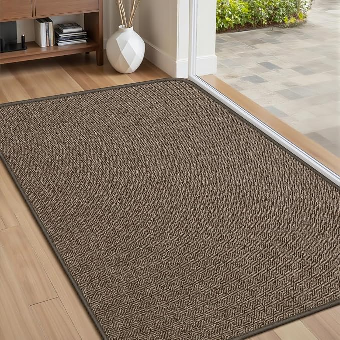 Ultra Thin Door Mat Indoor Entrance 24"x36", Low-Profile Indoor Door Mat by Unknown