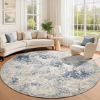 6ft Washable Round Rug - Image 9