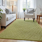 Macgace Ultra Soft Green Area Rug - Image 3