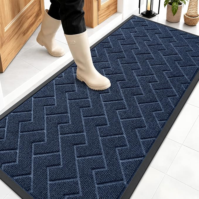 OLANLY Front Door Mat Indoor Outdoor Entrance, Waterproof All-Season, by OLANLY