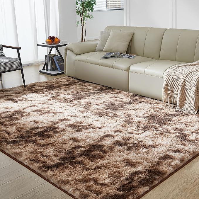 Ultra Soft Rug for Living Room, 6X9 Fluffy Shag Area Rug for Bedroom, Modern - Image 3