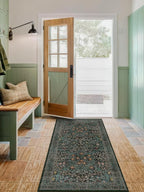 Dark Green Washable 3x6 Runner Rug - Image 8