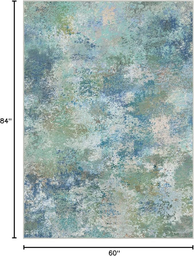 BEIMO Area Rugs 5x7 for Living Room Bedroom, Modern Abstract Machine Washable - Image 2