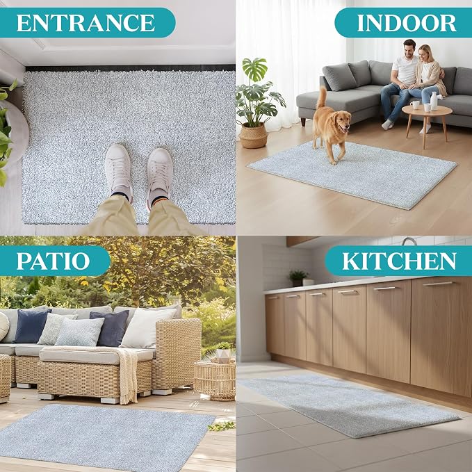 Premium Microfiber Indoor Door Mat – 32"x48" Washable Entry Mat, Waterproof - Image 6