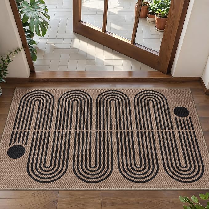 Tangsoo Easy Jute 2x3 Outdoor Rug, Small Washable Non-Slip Rug by Tangsoo