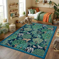 GarveeHome Jungle Animal Print Rug 4x6 Washable Area Rugs by GarveeHome