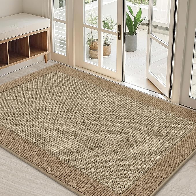 BEQHAUSE Indoor Door Mat 32" x 48", Dirt Trapper Door Mats Non-Slip Entryway by BEQHAUSE