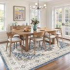 befbee 5x7 Area Rug for Living Rooms, Stain Resistant Neutral Washable Rugs for - Image 8