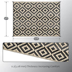 SAND MINE Waterproof Outdoor Rug 9x12 ft, Plastic Reversible Rug, Modern Area - Image 2