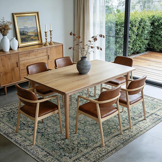 Blue and Green 5x7 Area Rugs for Living Room Christmas Low Pile Soft Moody - Image 5