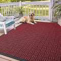 OLANLY Front Door Mat Outside Entrance 71x47, Heavy Duty Sturdy Natural Rubber by OLANLY