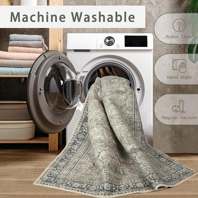 Srugn Washable Rugs 8x10 Area Rugs - Image 4