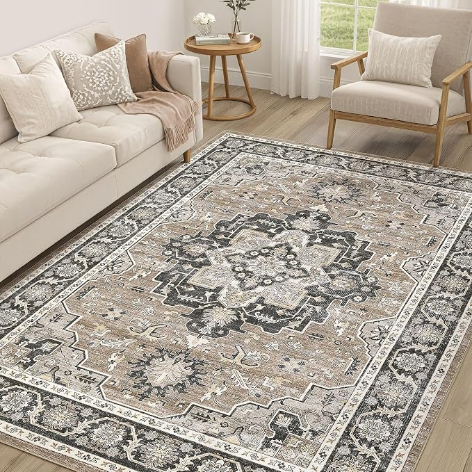 Vintage Living Room Area Rug 5x7 by COTILED