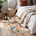 2x4 Entryway Runner Rugs Blush Beige, Non Slip Washable Rugs by WelcometoBabovid