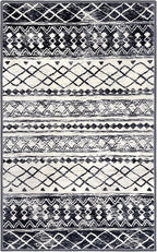 KUTA Moroccan Area Rugs 2x3, Ultra Soft Print Vintage Geometric Low-Pile Floor - Image 10