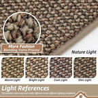 BEQHAUSE Dirt Trapper Door Mat 48" x 72" Half Circle Non Slip Washable Doormats - Image 9
