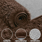 6x9 Area Rugs for Living Room Rug: Soft Fluffy Shag Brown Rugs for Bedroom - Image 6